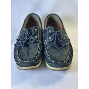 Reel Legends Skipper II Green Leather Boat Shoes Men's 11 M‎